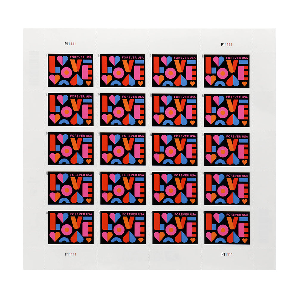 US 2021 Love Forever Stamps Wedding