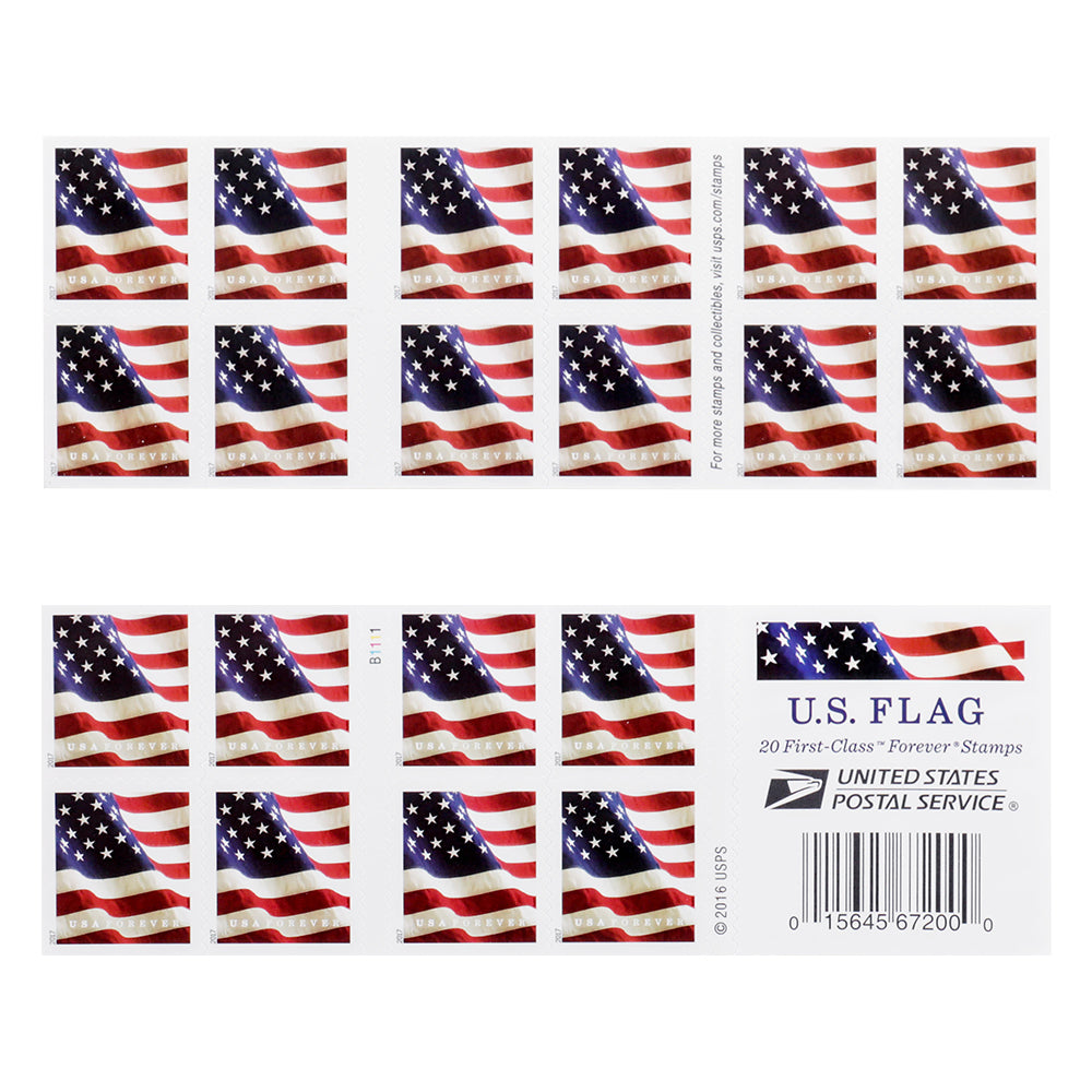 Booklet 2017 US Flag Forever First-Class Rate Stamps