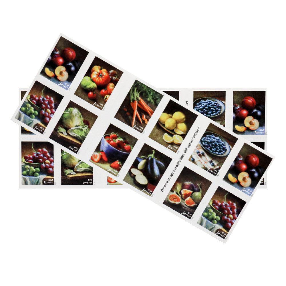 U.S. 2020 Fruits &amp; Vegetables Forever Stamps