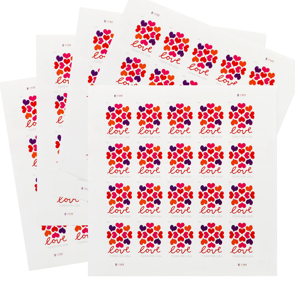 2019 US Heart Blossom Forever First-Class Postage Stamps Wedding