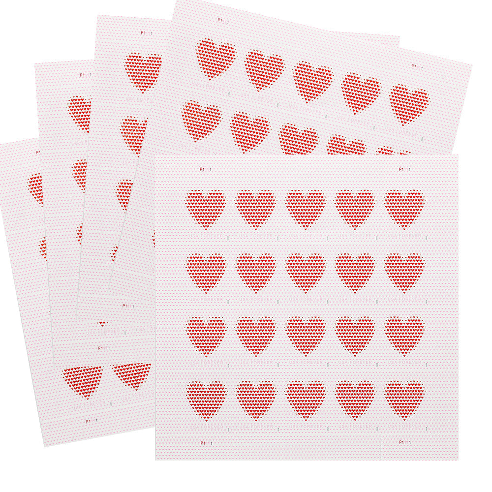 2020 US Made of Hearts Forever First-Class Postage Stamps Wedding