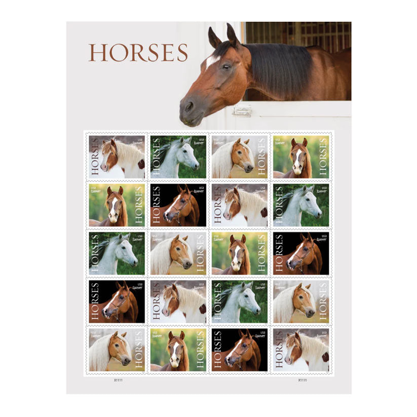 2024 US Horses Forever First Class Postage Stamps