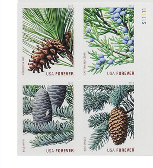 2010 Holiday Evergreens Forever First Class Postage Stamps