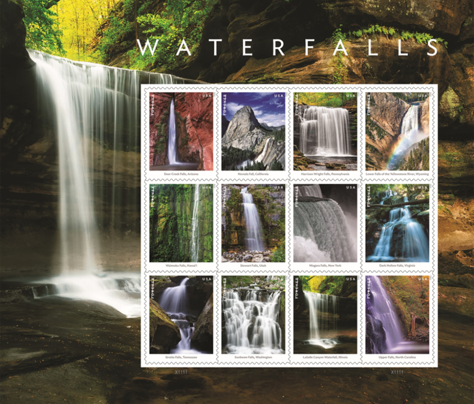 2023 Waterfalls Forever First Class Postage Stamps